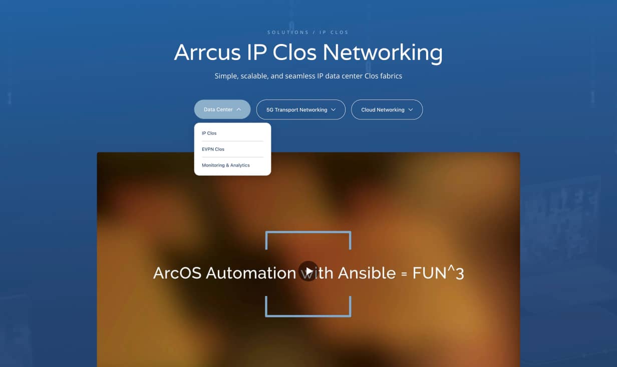 Arrcus screenshot 2