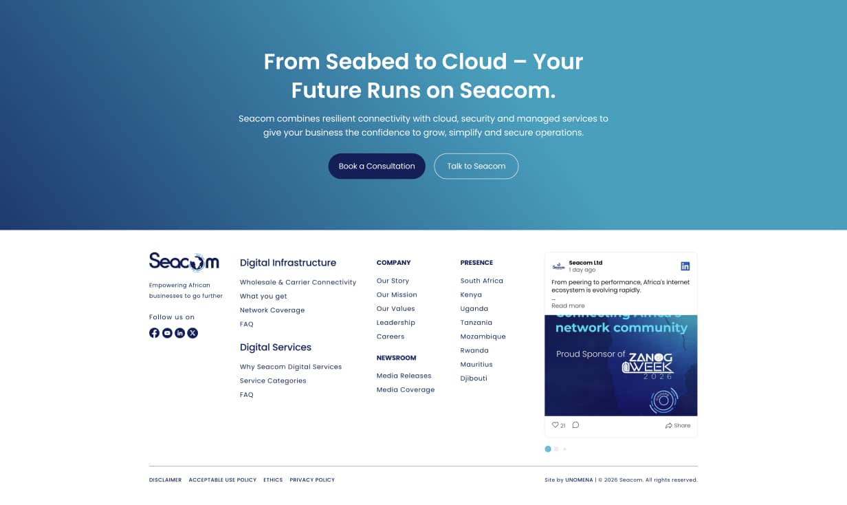 Seacom screenshot 2